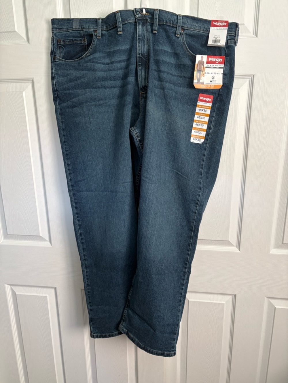 Wrangler Men Relaxed Jeans - Dark Blue Denim